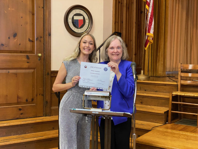 GFWC of TN Scholarship awardee